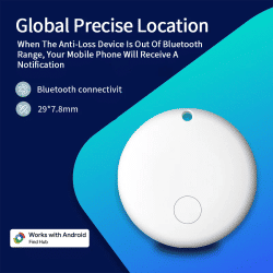 Rastreador GPS Inteligente para Android, Posicionamiento Global Preciso, Dispositivo de Rastreo Bluetooth para Mascotas, Niños, Equipaje y Llaves