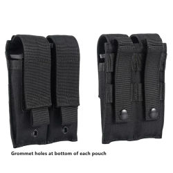 Nueva Bolsa Doble para Cargadores de Pistola Molle, para Cargadores Simples y Dobles de Calibres 9mm/.40, Gl 17, S&W M&P, Sig 226/229, 1911