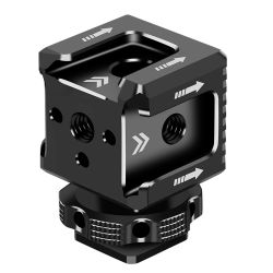FEICHAO-adaptador de montaje de zapata fría Triple, Monitor, extensión de zapata, asiento, micrófono, soporte de luz de relleno para cámara DSLR, aparejo de jaula