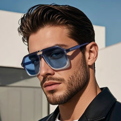 Nuevas gafas de sol de gran tamaño para mujer y hombre, gafas de sol cuadradas de Hip Hop Vintage a la moda, gafas para mujer, gafas UV400