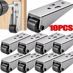 Ruedas direccionales de movimiento suave, rodillo para muebles, soporte de rueda de empuje plana, rueda de polea direccional montada lateral silenciosa