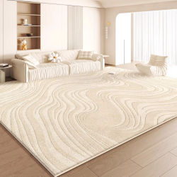 Alfombra de Imitación de Cachemira de Alta Gama, Grande, Gruesa, Impermeable, No Requiere Limpieza, para Sala de Estar, Dormitorio, Hogar