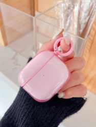 Funda para auriculares de Color caramelo para Airpods Pro 3/Pro 2/Pro, funda protectora de TPU suave y transparente para AirPods 4, 3, 1or2