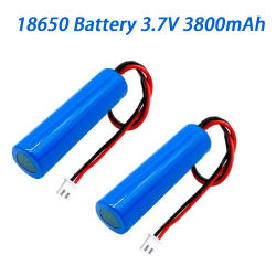 Batería de litio de 3,7 V, 18650, 3800mah para linterna, Altavoz Bluetooth, cortadora de pelo, luz Led, coche de juguete + tablero de protección PCB