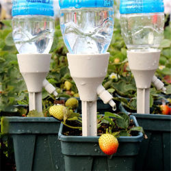 Púas de riego ajustables, sistema de riego por goteo automático, púas de riego automáticas para plantas de interior y exterior, plantas en macetas, 3 uds.
