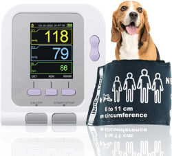 CONTEC08A-VET Esfigmomanómetro Veterinario Monitor Digital de Presión Arterial Sonda NIBP+SPO2 para Animales