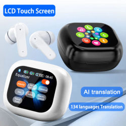 Traductor con IA, Bluetooth, 134 Idiomas, Cancelación de Ruido, Auriculares Bluetooth 5.4, Traductor Instantáneo, Voz Inteligente, Tiempo Real, Intraaurales