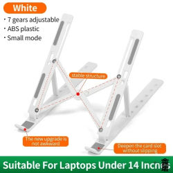Soporte plegable portátil para monitor de computadora, soporte ajustable para computadora portátil, adecuado para accesorios de base para tabletas de tamaño pequeño
