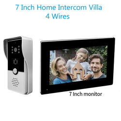 Monitor interior de 7 pulgadas, sistema de videoportero, cámara de portero Visual, timbre de puerta, Kits de teléfono para casa, IP, Villa, apartamento