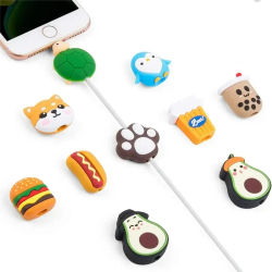 Protector de enchufe de cargador para iPhone, cubierta protectora de Cable USB, enrollador de Cable, protector de Cable resistente a mordeduras, 1 ud.