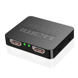 Divisor HDMI 4K, distribuidor de vídeo HDMI 1x2, amplificador de interruptor 1 en 2 salidas, pantalla Dual 1080P para PS3, PC, portátil, Monitor, proyector