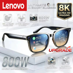 Gafas Inteligentes Lenovo con Bluetooth para Llamadas, Grabación de Video de 12MP, Traducción Inteligente con IA de 8K, Transmisión Wifi