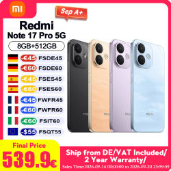 Versión Global Redmi Note 17 Pro 5G NFC Teléfonos Celulares Pantalla AMOLED de 6.83" 1.5K con Sistema de Imagen Ultra-Claro Batería de 8340mAh Carga Rápida de 67W