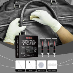 Kit de reacondicionamiento de cuero para reparación de asientos Interior de coche, juego completo para bolsa, zapatos, limpieza de muebles, productos de cuero protectores