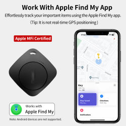 Rastreadores de mascotas Bluetooth, localizador de artículos funciona con Apple Find My Global Network Smart AirTag para sistema IOS Buscador de artículos para llaves
