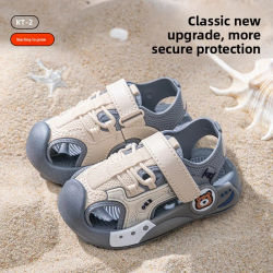 Sandalias de Verano 2026 para Bebés, Color Sólido, Suela Suave Antideslizante, para Niños y Niñas, Zapatos de Playa para Bebés