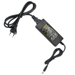 Fuente de alimentación negra, 1A, 2A, 3A, 5A, 6A, 8A, cc 12V, adecuada para tira de luz LED/cámara CCTV, adaptador de corriente DVR, cargador transformador