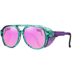 Gafas de Sol Punk, Gafas de Sol Steampunk, PITS OCTAL VIPERS TRABEC, Gafas Deportivas para Senderismo y Ciclismo, Gafas Retro Vintage, Gafas de Béisbol