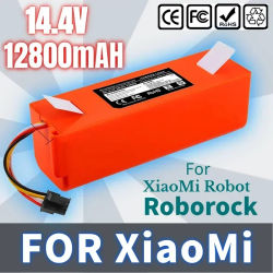 BRR-2P4S 14,4 V 5200mAH 12800mAh batería de repuesto de aspiradora robótica para Xiaomi Roborock S55 S60 S65 S50 S51 S5 MAX S6