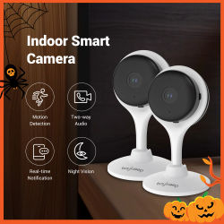Cámara de Vigilancia WiFi Boykeep 3MP 5G/2.4G, Mini Cámara IP de Seguridad para el Hogar, Monitor Inteligente para Mascotas y Bebés, Grabación 24/7, K10