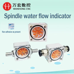 Máquina de grabado, indicador de medidor de flujo de agua/Monitor de flujo, Motor de husillo de grabado, observador giratorio de camino de agua refrigerado por agua