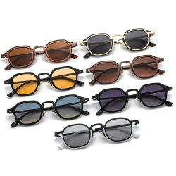Punk Shades Vintage Gafas de sol de conducción de moda Protección UV400 Gafas de sol cuadradas pequeñas para mujeres y hombres