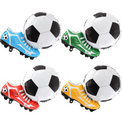 Globos de Aluminio con Forma de Balón de Fútbol y Zapatos - Decoraciones para Fiestas de Cumpleaños con Temática Deportiva, Artículos para Baby Shower