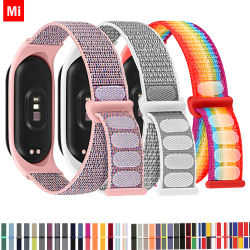 Bucle de nailon para Xiaomi Mi Band 7-7 nfc Smartwatch pulsera deportiva Miband7 Correa pulsera de repuesto banda inteligente 7 6 5 4 3 Correa