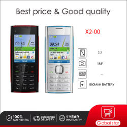 Altavoz x2-00 Original desbloqueado, Bluetooth, teléfono móvil, teclado ruso, árabe, hebreo, inglés, hecho en Finlandia