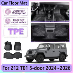 Alfombrillas para Auto BAIC EMC 212 T01 2024 2025 2026, TPE Impermeables, Decorativas, Alfombras, Accesorios Interiores para Auto