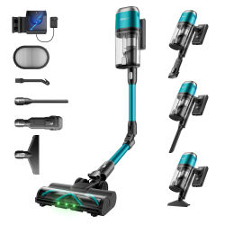 Aspiradora inalámbrica SmartAI V15PRO de 80 minutos (modelo 2026). Nueva versión mejorada con doble depósito, potente succión, batería de larga duración y mango plegable Bend-N-Reach. Versión mejorada