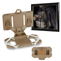 Soporte para teléfono con chaleco para tablero de teléfono de navegación Molle, soporte plegable de acceso rápido, soporte para chaleco táctico, soporte para el pecho