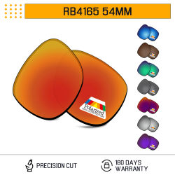 Lentes de repuesto polarizadas Bwake para gafas de sol RayBan Justin RB4165 de 54 mm RB4165-54, múltiples opciones