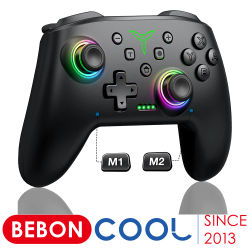 Controlador inalámbrico Bluetooth BEBONCOOL para Switch 2/Switch OLED/Lite/Android/ios, conexión con cable/inalámbrica, mando profesional para PC