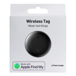 Paquete Air Tag-2: iOS Find My Bluetooth tracker, apto para llaves/bagaje/mochilas, solo iOS, no compatible con Android