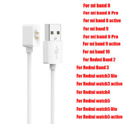 Cargador para XiaoMi Band 10 9 8 NFC mi band 8 pro 9pro Redmi band2 3 Redmi watch 4 5watch 3lite 3Active 5lite 5active cargador USB