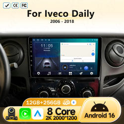 Para Iveco Daily 2006-2018, Android 16, Carplay, Navegación GPS, Radio de Coche sin 2din, Video GPS, Monitor de Coche, Sistemas Inteligentes para Coche, DVD