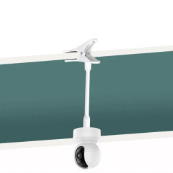 Abrazadera de cámara Flexible portátil, soporte para Monitor de bebé, soporte para cámara, Monitor de cámara web, Base de soporte Flexible sin perforaciones con Clip
