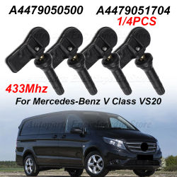 Sensor de Monitor de presión de neumáticos A4479050500 Sensor TPMS A4479051704 para MERCEDES-BENZ Clase V VS20 03 W638 AB Vito W447