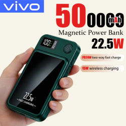 Cargador inalámbrico magnético VIVO de 500000mAh, cargador rápido para Magsafe, batería auxiliar portátil para iphone, Samsung, Huawei