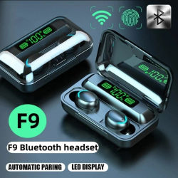 Auriculares TWS F9-5, inalámbricos por Bluetooth, Auriculares deportivos Hifi estéreo con micrófono, manos libres