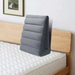 Almohada de cuña portátil para viajes, Camping, dormir, cojín para rodilla, almohada de PVC para pies, almohadas para piernas elevadas, almohada inflable para espalda