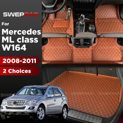 Alfombrillas para Mercedes Benz Clase ML W164 2008 2009 2010 2011, Alfombrillas 3D para Maletero, Accesorios de Alfombra para Coche