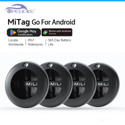 Paquete de 1-4 Localizadores GPS Inteligentes MiLi con Bluetooth para Android, Compatibles con Google Find My Device, MiTag, Buscador de Llaves y Carteras