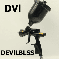 Pistola de Pintura Automotriz HVLP con Vaso de 600ml, DVl B1+ con Punta de 1.3, para Pintar Casas, Autos, Muebles, Barnices y Capas Finales, NUEVA