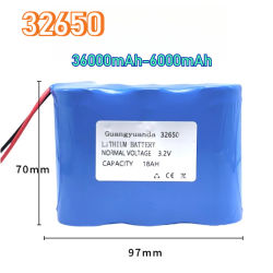 Batería LiFePO4 32650, batería de fosfato de hierro y litio de 36000mAh para farola Solar al aire libre, Monitor de iluminación médico