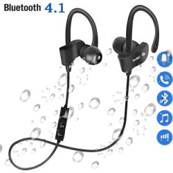 Auriculares Bluetooth Auriculares inalámbricos Música impermeable Auriculares deportivos Bluetooth Auriculares estéreo con graves con micrófono para todos los teléfonos inteligentes