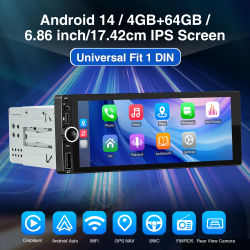 ESSGOO 6,86 pulgadas Universal Radio de coche Carplay Android Auto reproductor Multimedia Autoradio HD pantalla táctil FM Bluetooth