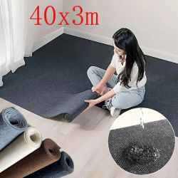 Alfombra autoadhesiva para dormitorio y cocina, 40cm x 3m, absorción de agua, decoración del hogar, alfombras de baño, alfombra de Color sólido para sala de estar