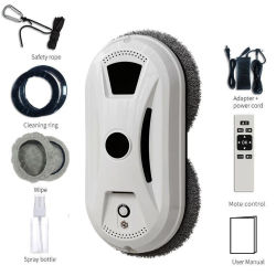 Robot aspirador ultrafino para limpieza de ventanas, cristal limpio, limpiacristales eléctrico, protección contra apagones